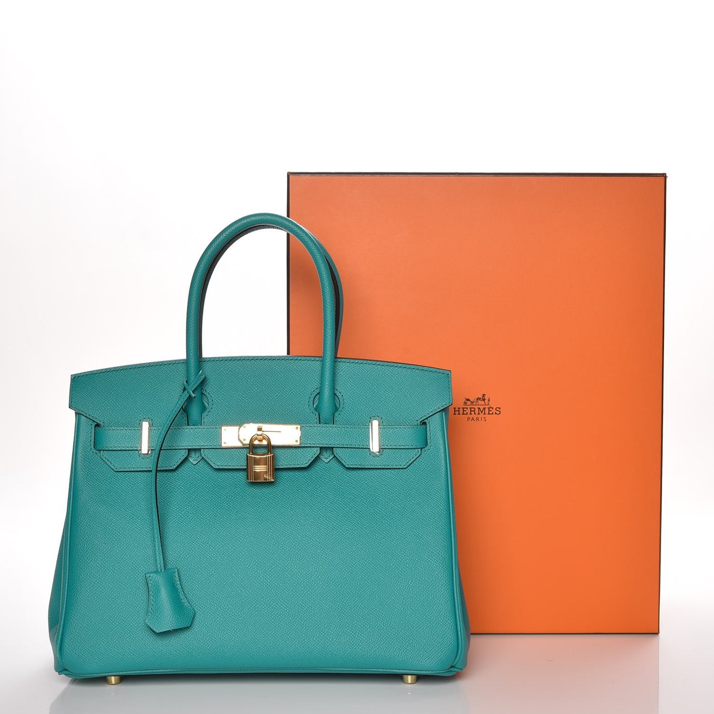 Epsom Birkin 30 Bleu Paon