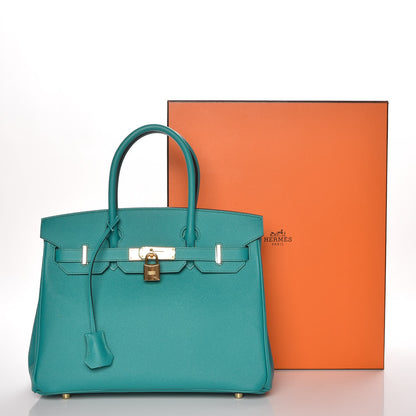 Hermes Epsom Birkin 30 Bleu Paon 32 of 32