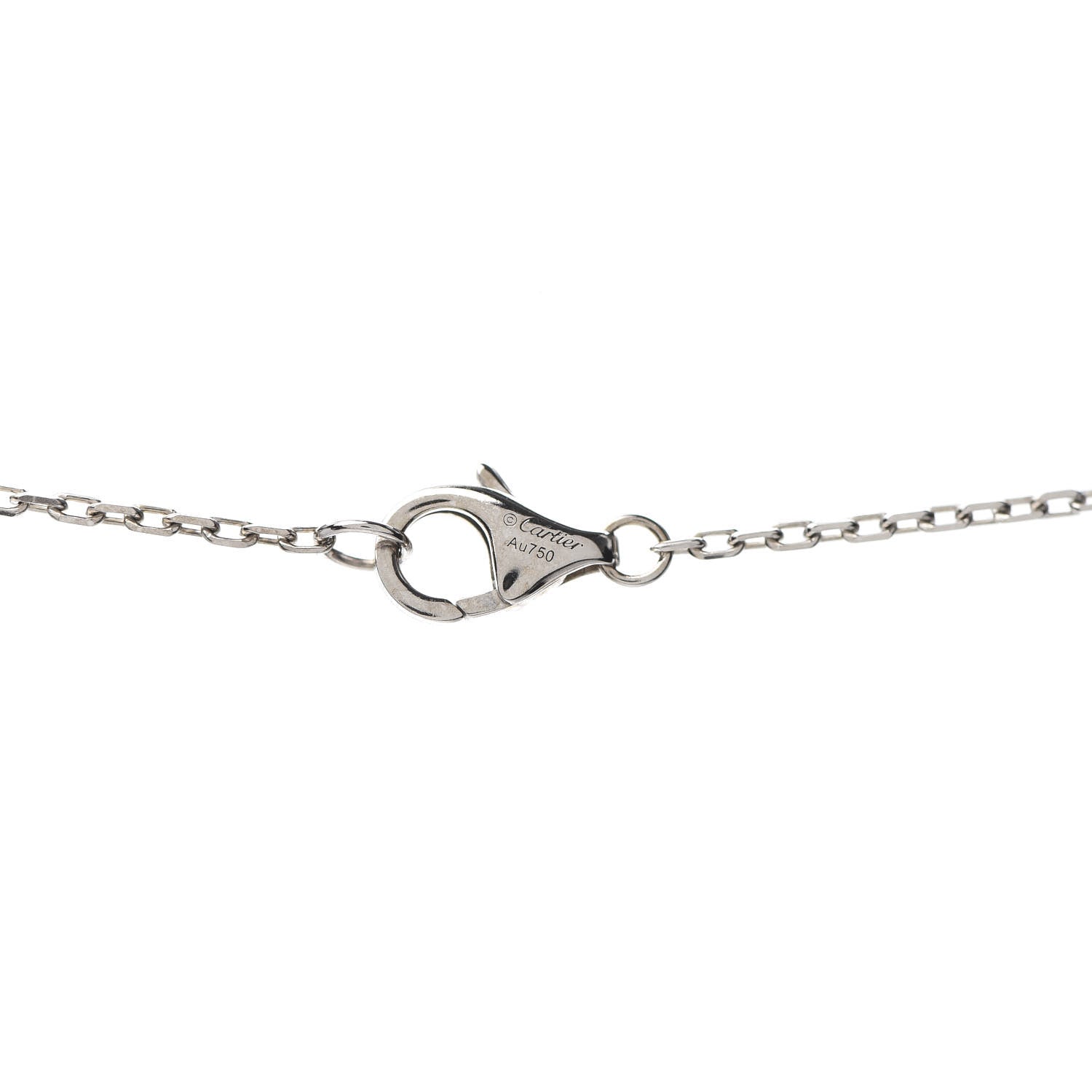 Cartier 18K White Gold Diamond Juste Un Clou Necklace 5 of 8