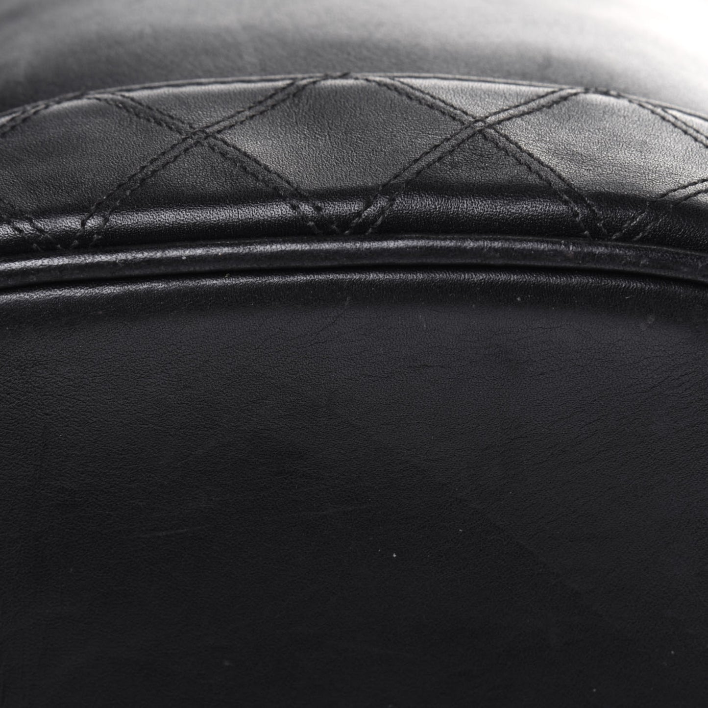 Lambskin Vanity Cosmetic Case Black