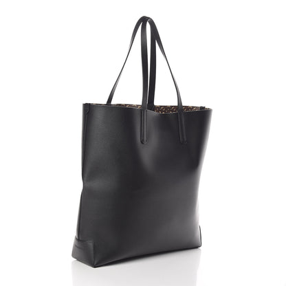 Burberry Calfskin TB Motif Embossed Tote Black 3 of 8