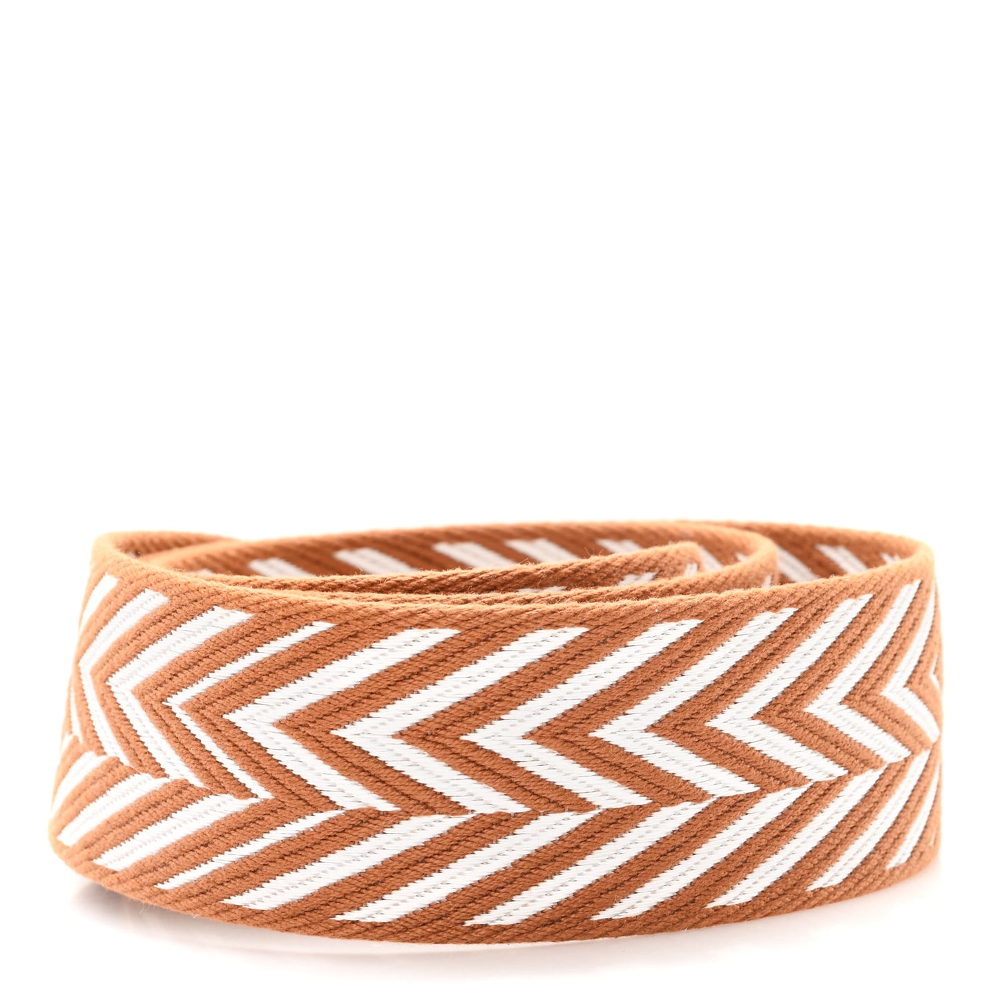 Toile Swift 50mm Sangle ZigZag Shoulder Strap Gold White