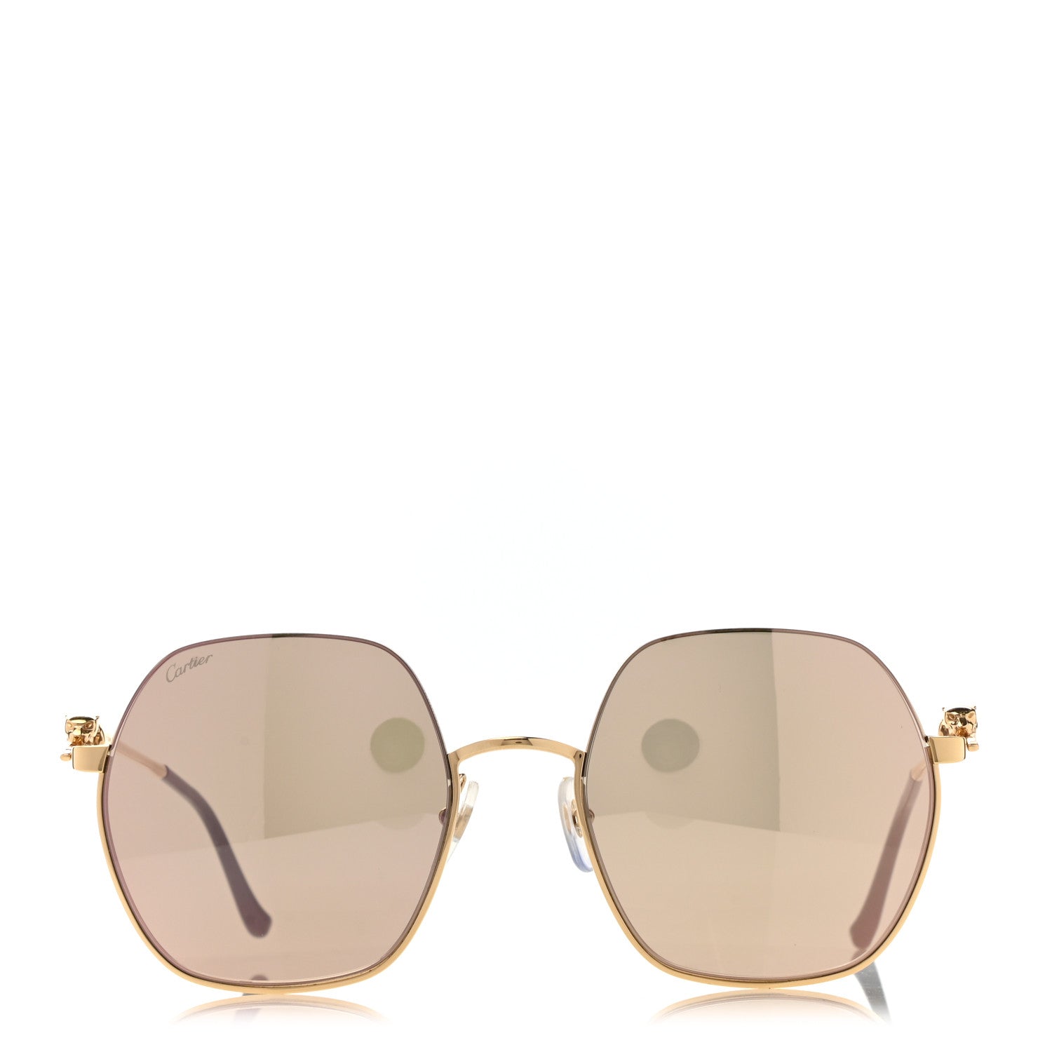 Cartier Panthere De Cartier Sunglasses Pink Gold 2 of 8