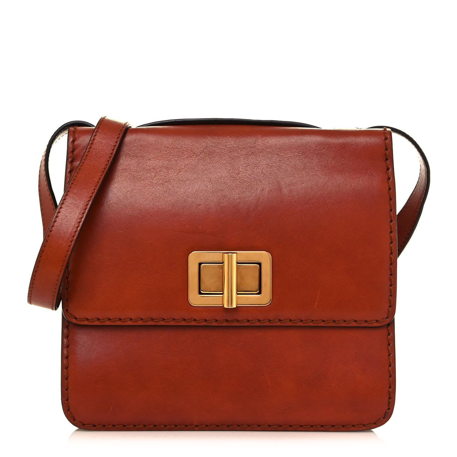 Chloe Calfskin Louise Shoulder Bag Brown 1 of 17