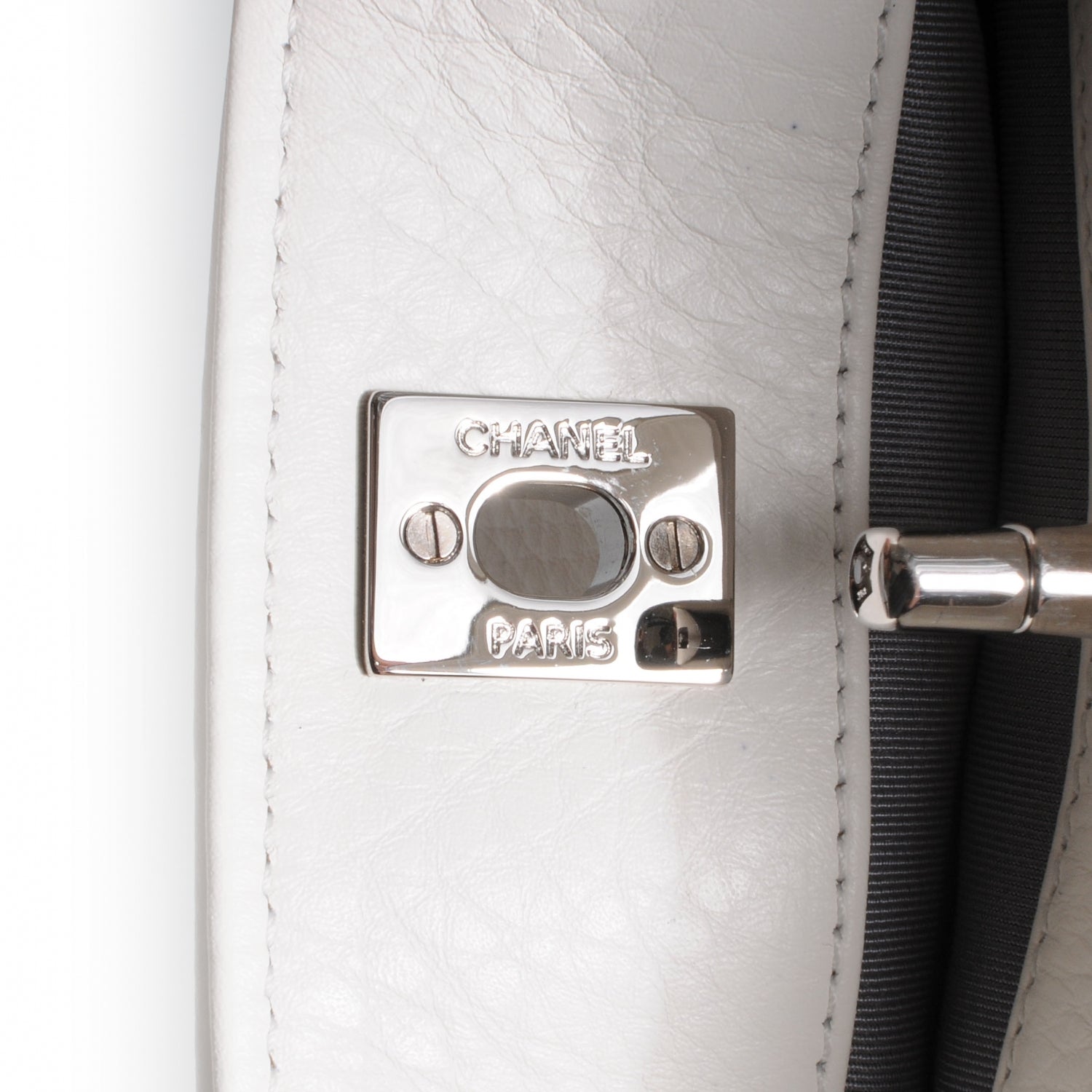 Chanel Deerskin Cerf ExecutiveTote White 6 of 9