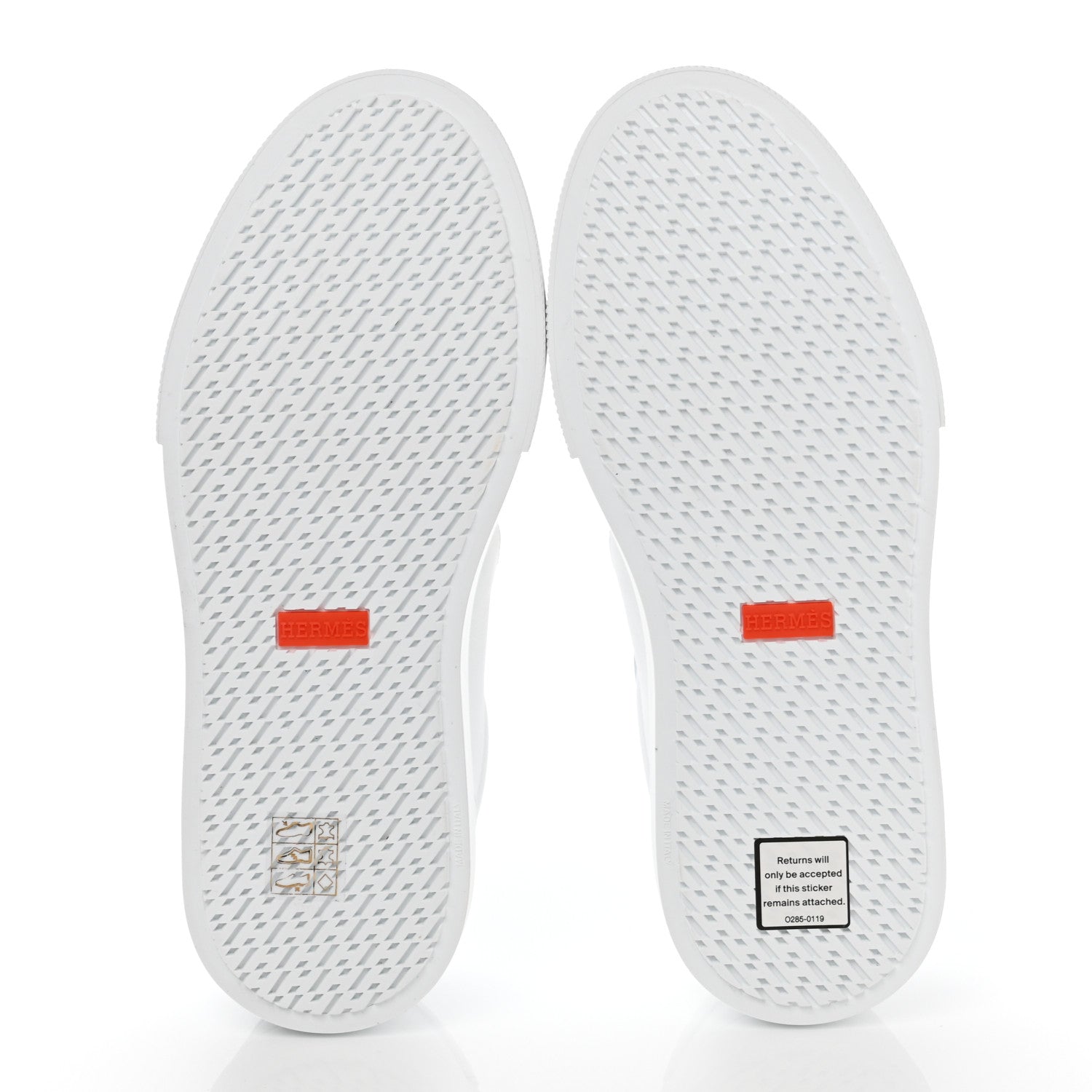 Hermes Calfskin Day Sneakers 37.5 White 5 of 9