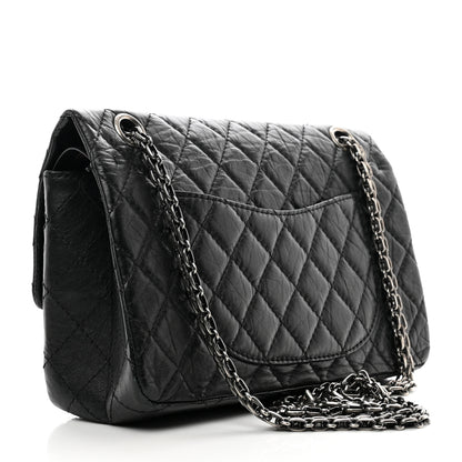 Chanel Aged Calfskin Quilted 2.55 Reissue 225 Flap Black 3 of 13
