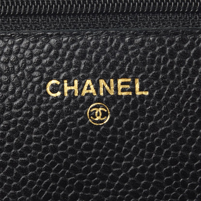 Chanel Caviar Quilted Wallet On Chain WOC Black 6 of 10