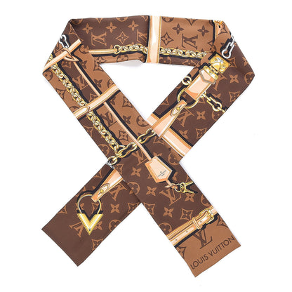 Louis Vuitton Silk Monogram Confidential Bandeau Brown 1 of 4