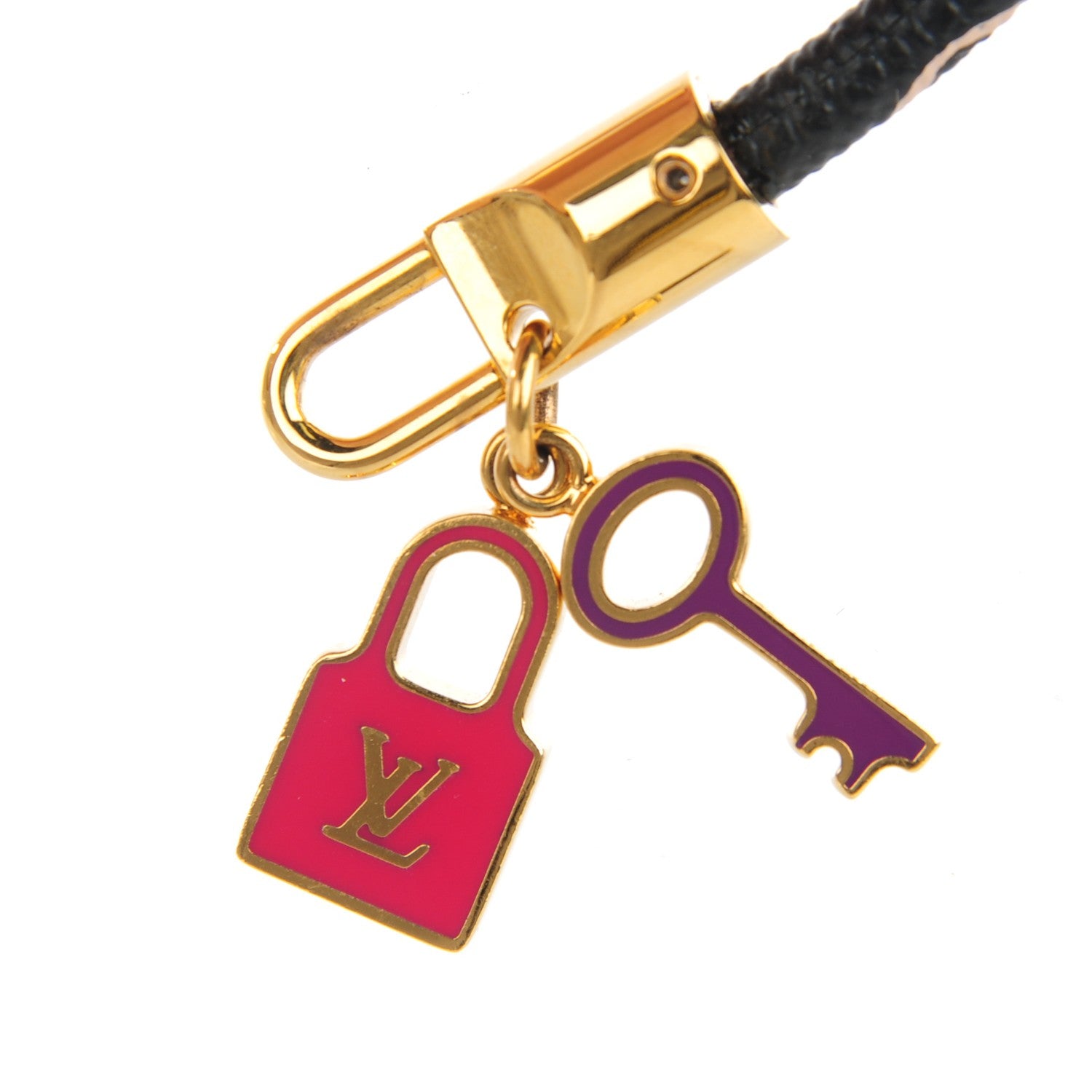 Louis Vuitton Monogram Multicolor Luck It Bracelet 17 Black 4 of 5