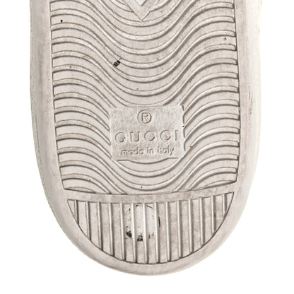 Gucci Metallic Nappa Silk Ayers Web Womens Ace Sneakers 39.5 Silver 14 of 18