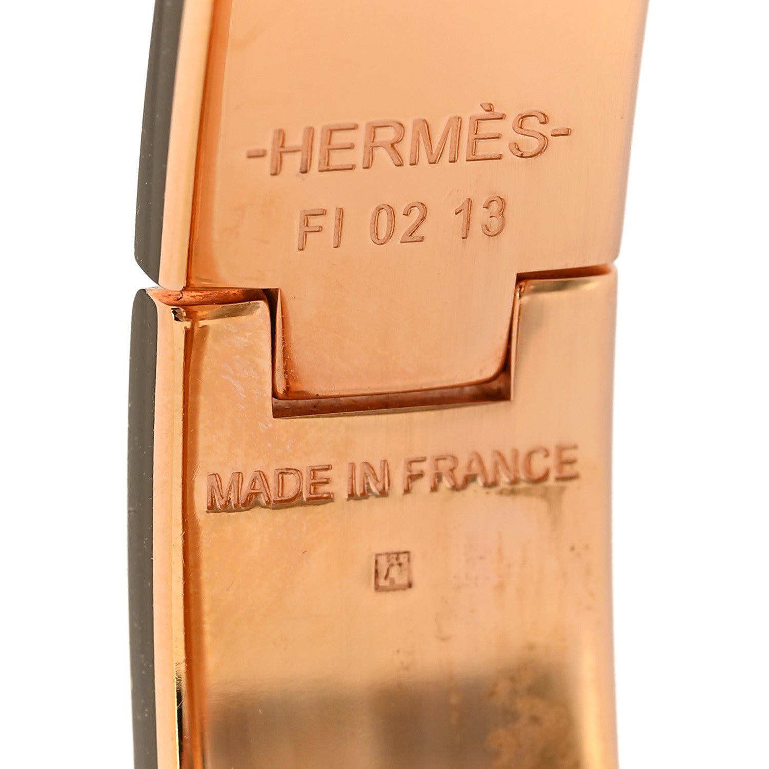 Hermes Enamel Narrow Clic Clac H Bracelet PM Marron Glace 4 of 5