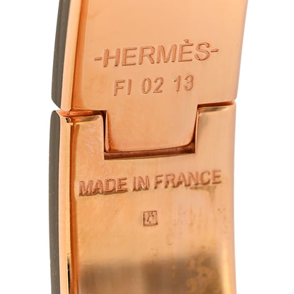 Hermes Enamel Narrow Clic Clac H Bracelet PM Marron Glace 4 of 5