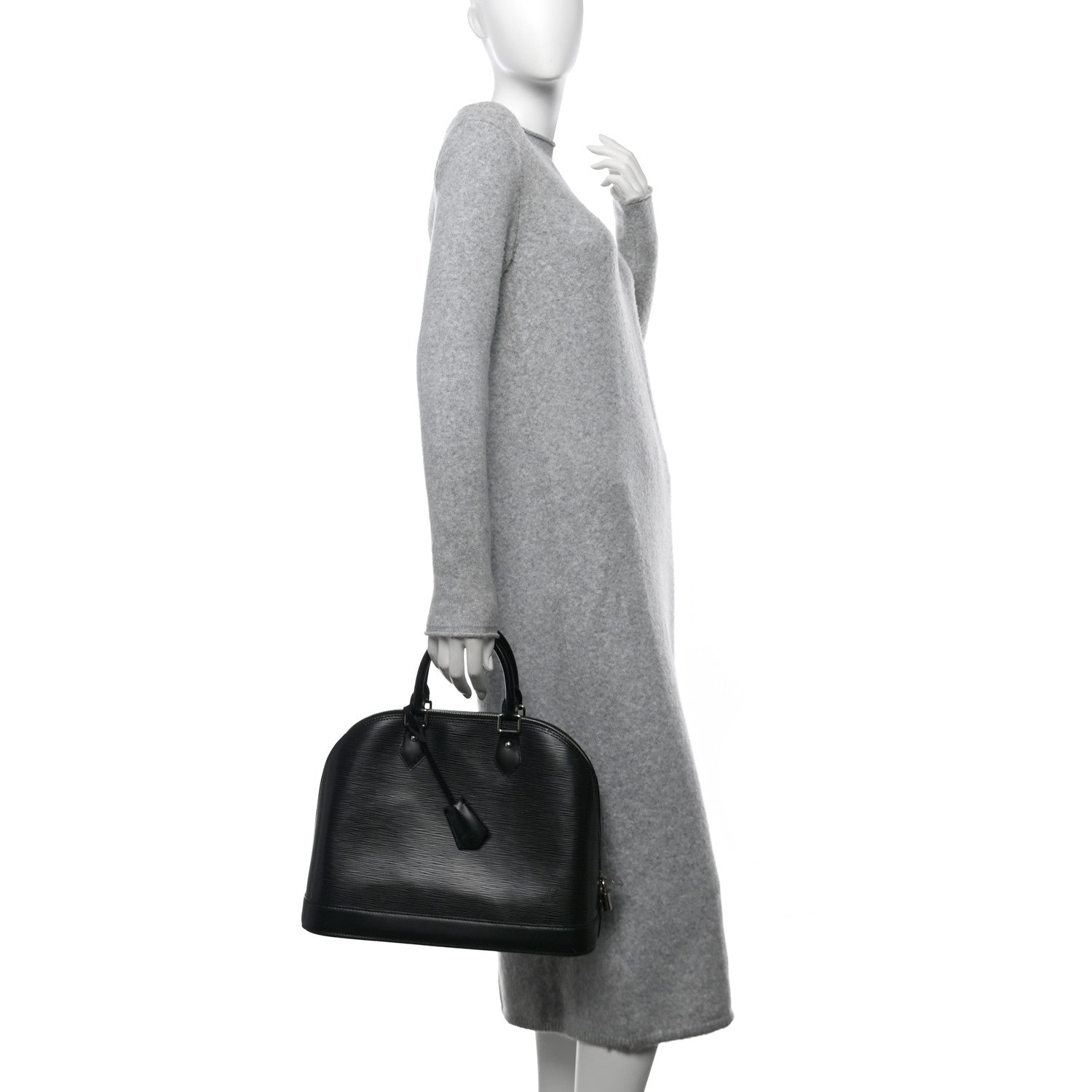 Louis Vuitton Epi Alma MM Black 2 of 13