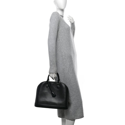 Louis Vuitton Epi Alma MM Black 2 of 13