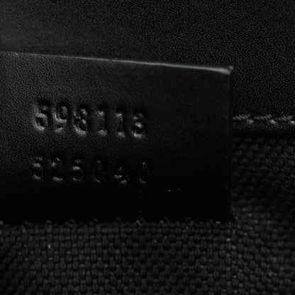 Gucci GG Supreme Monogram Web Slim Belt Bag Black Grey 7 of 10