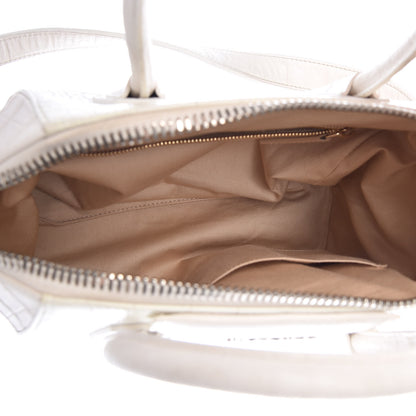 Givenchy Calfskin Crocodile Embossed Small Antigona White 5 of 26