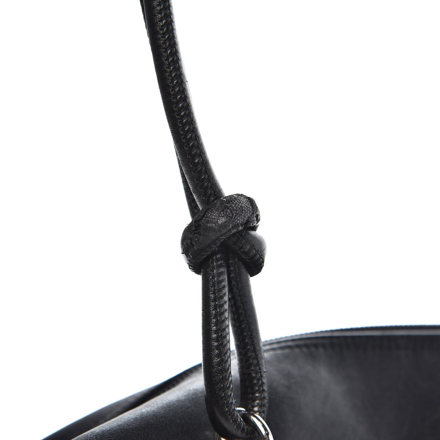 Calfskin Quilted Large Cambon Bowler Black