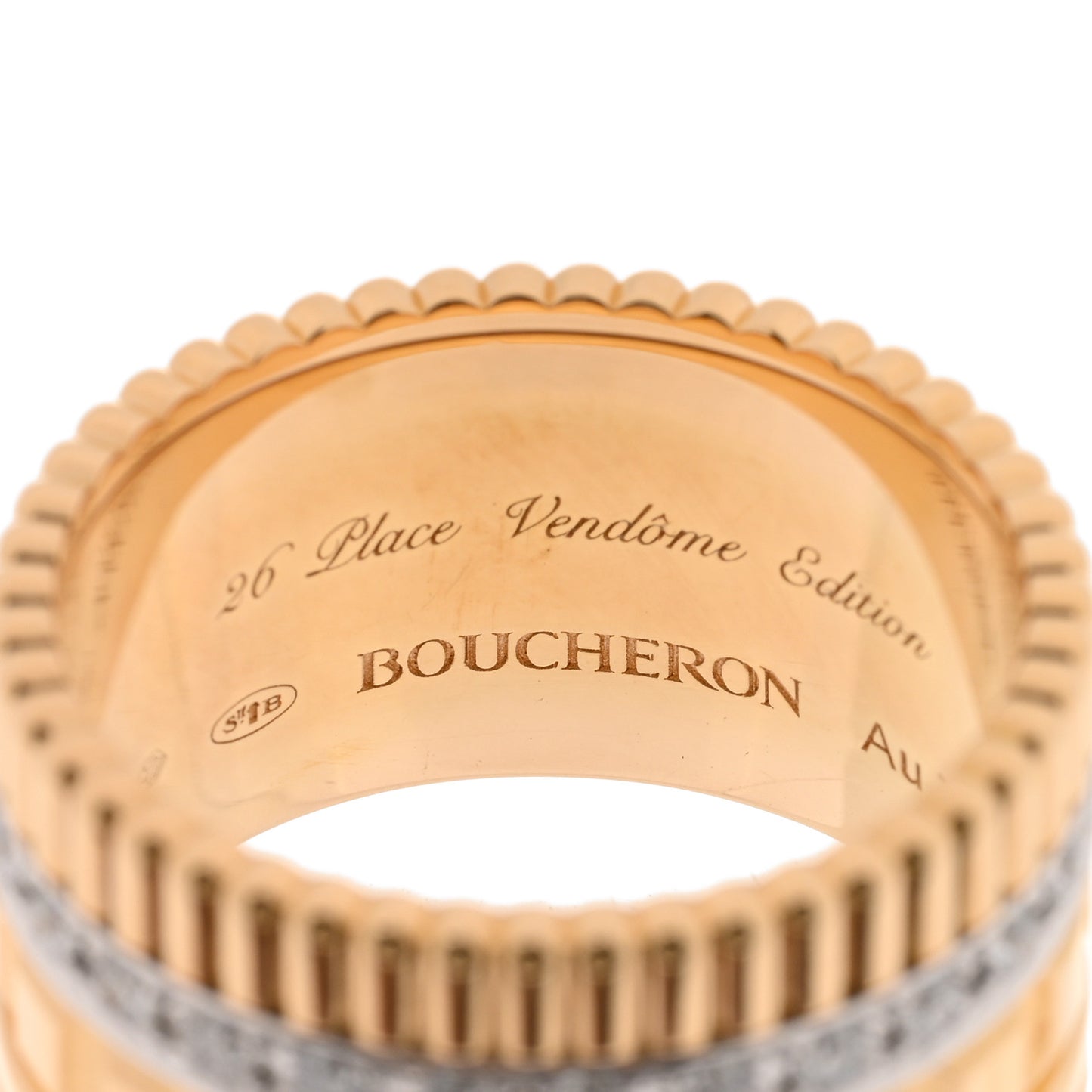 18K Yellow White Gold Diamond Quatre Radiant Edition Ring 57 8