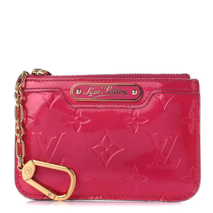 Louis Vuitton Vernis Key Pouch Rose Pop 1 of 9