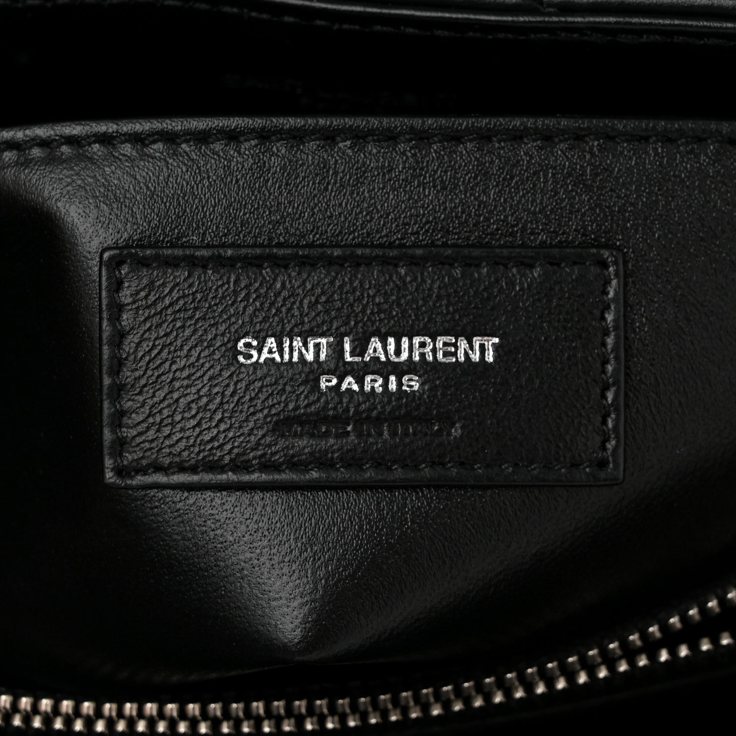 Saint Laurent Calfskin Y Quilted Monogram Small Loulou Chain Satchel Black 6 of 10