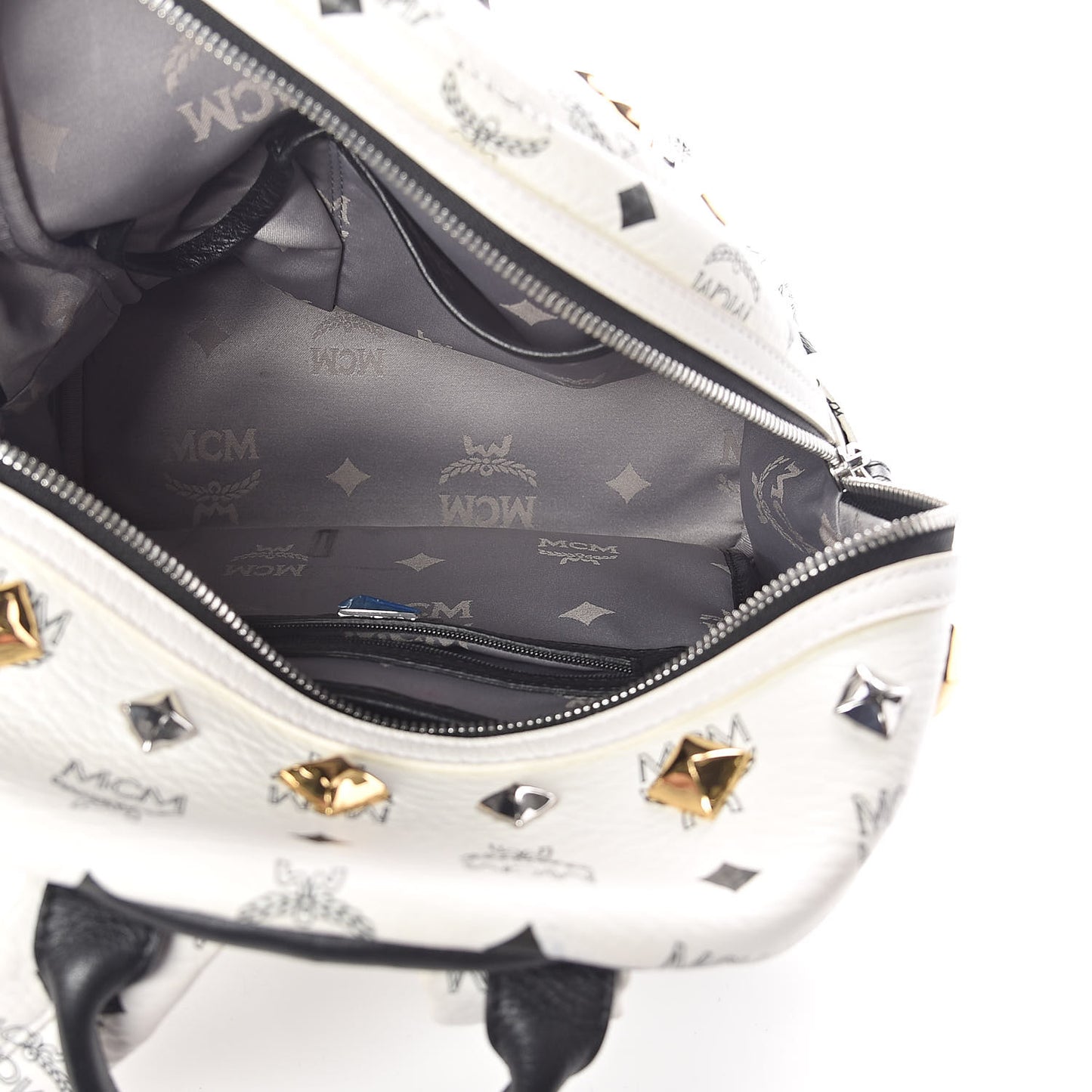 Visetos Studded Small Stark M Backpack White