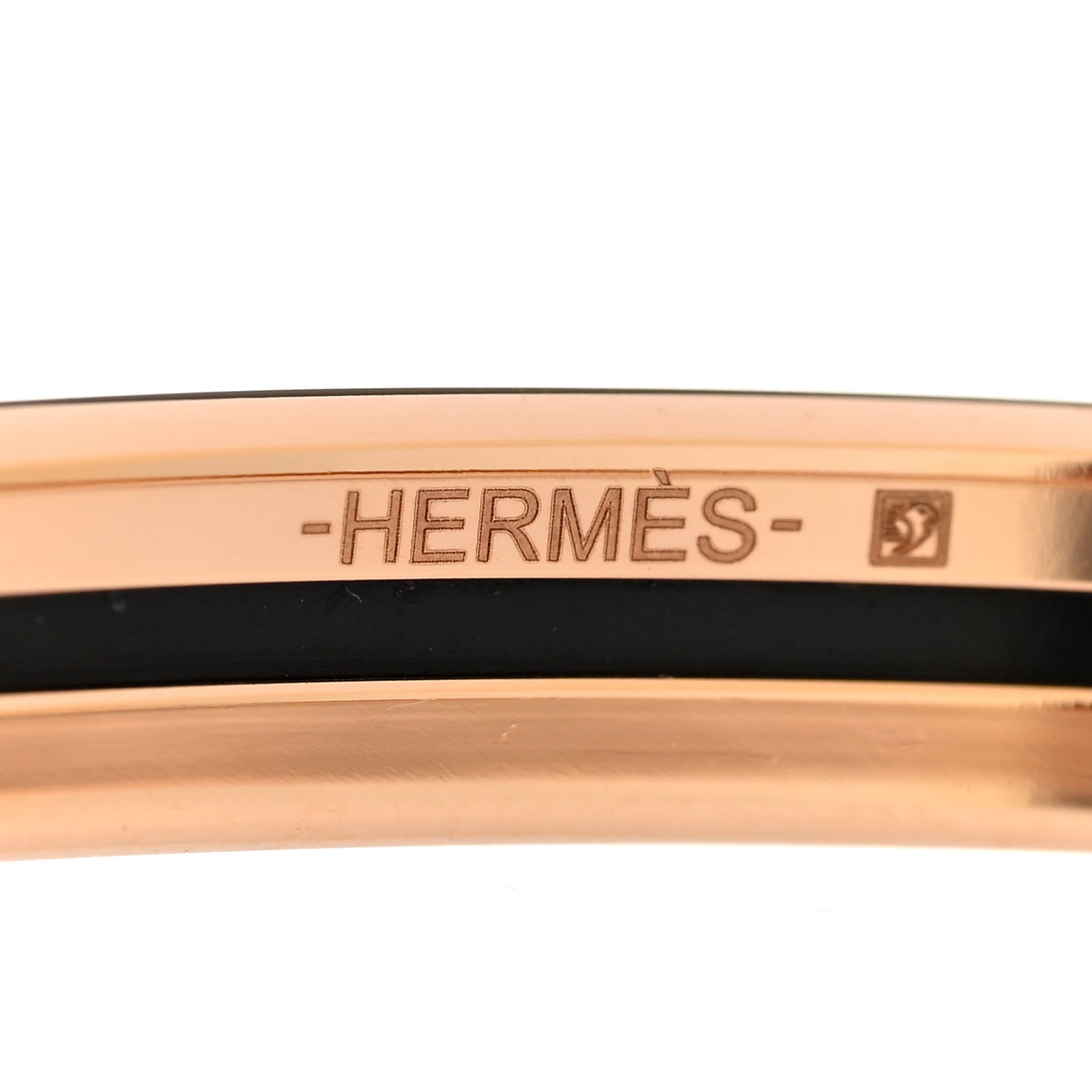 Hermes Enamel Printed Petits Coeurs Extra Narrow Bracelet 70 Aube 4 of 6