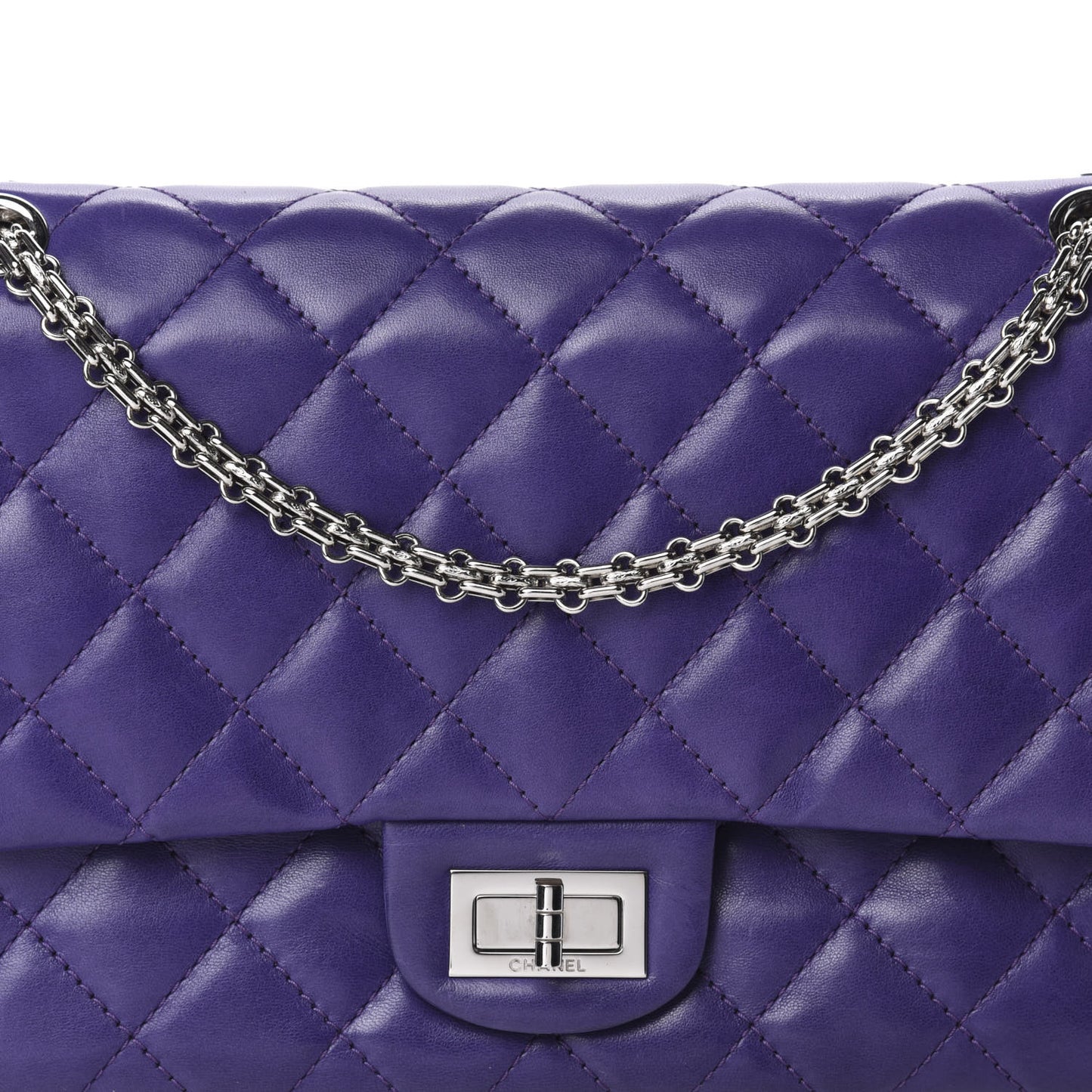 Lambskin 2.55 Reissue 227 Flap Purple