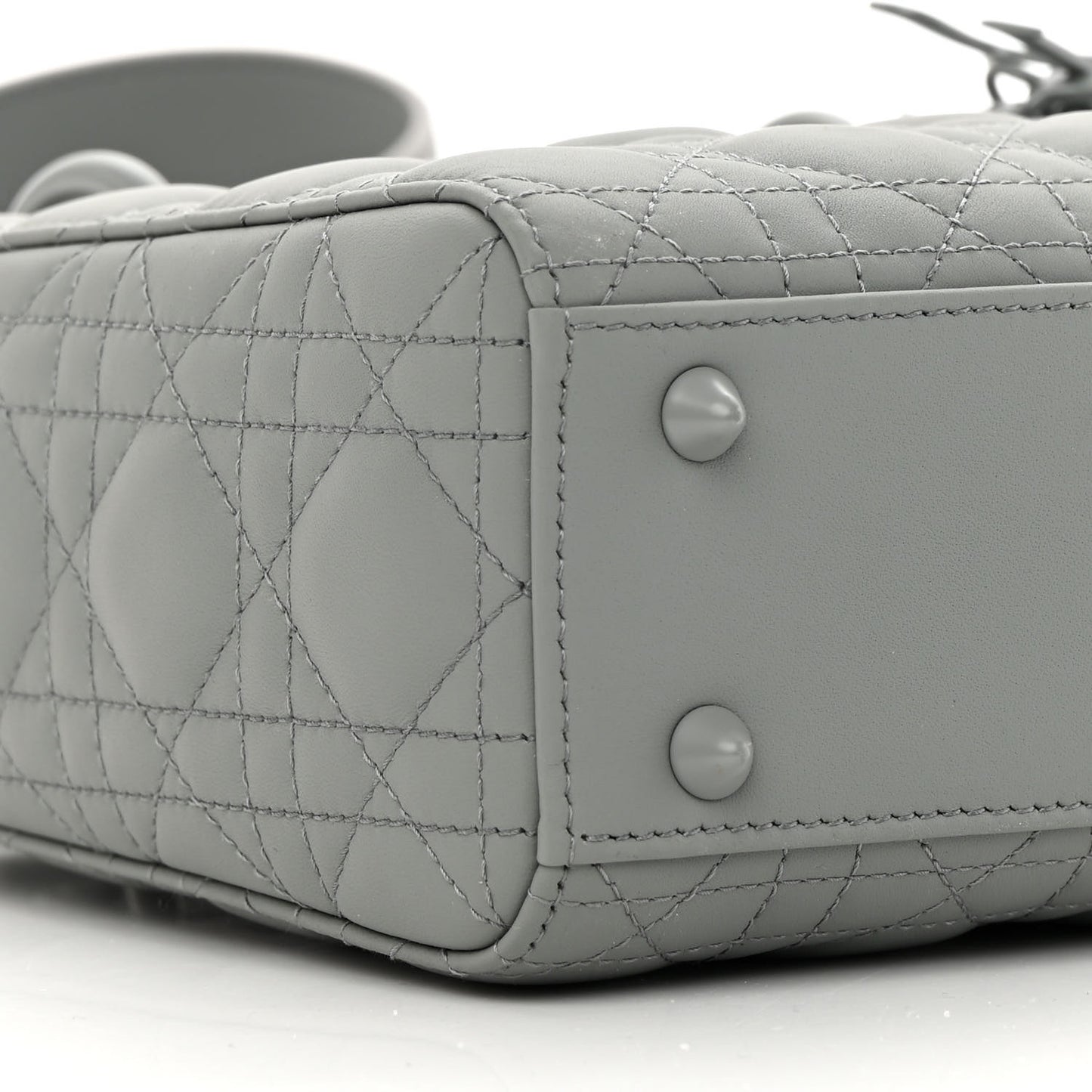 Ultra Matte Calfskin Cannage Small My ABCDior Lady Dior Gray