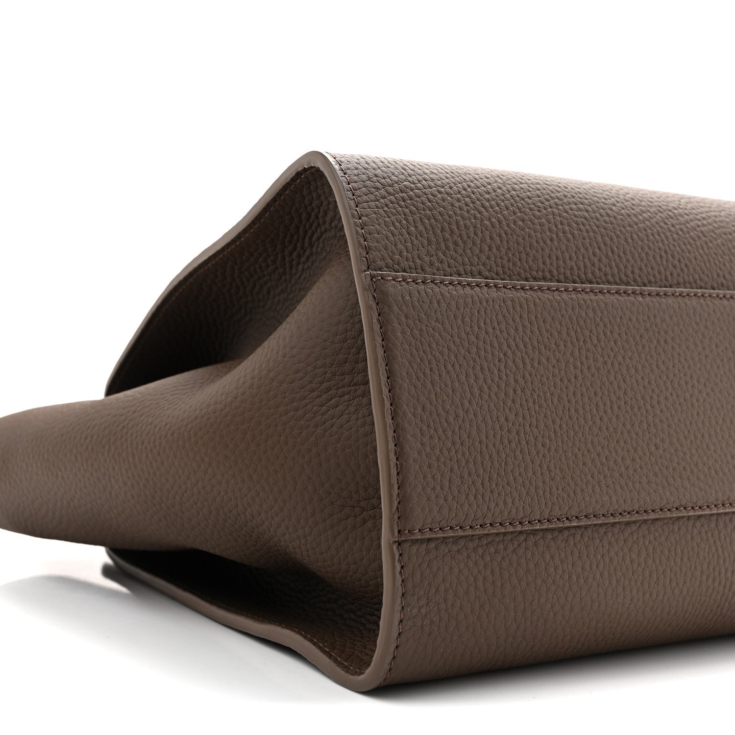 The Row Matte Grained Calfskin Marlo 14 Dark Olive 8 of 9