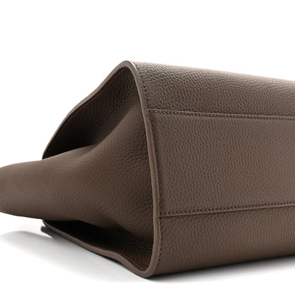 The Row Matte Grained Calfskin Marlo 14 Dark Olive 8 of 9