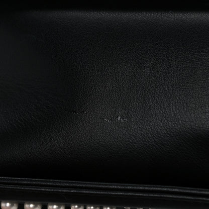 Chanel Calfskin Pearl Chevron Medium Boy Flap Black 16 of 18