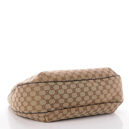 Gucci Monogram Large New Ladies Web Hobo Dark Brown 4 of 7