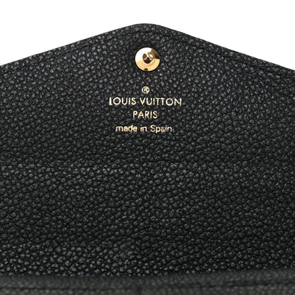 Louis Vuitton Empreinte Sarah Wallet NM Black 6 of 9