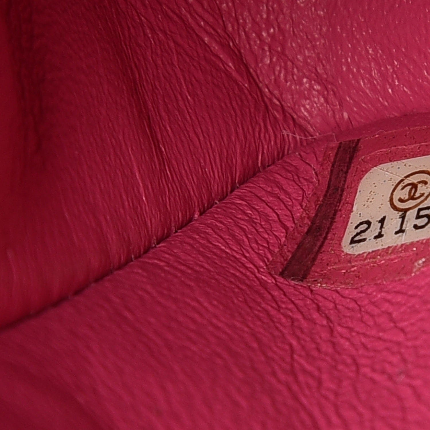 Chanel Lambskin Chevron Quilted Mini Rectangular Flap Fuchsia 7 of 8
