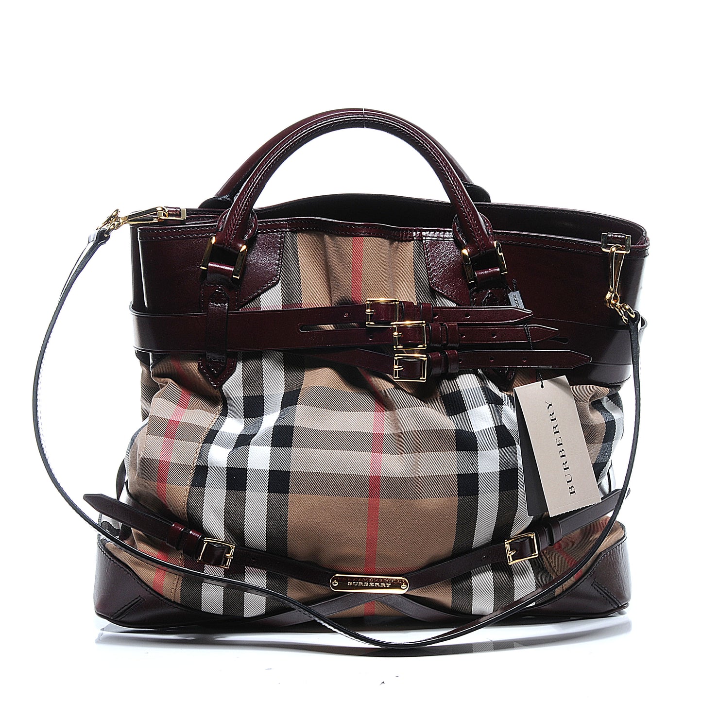 House Check Bridle Calfskin Medium Gosford Hobo