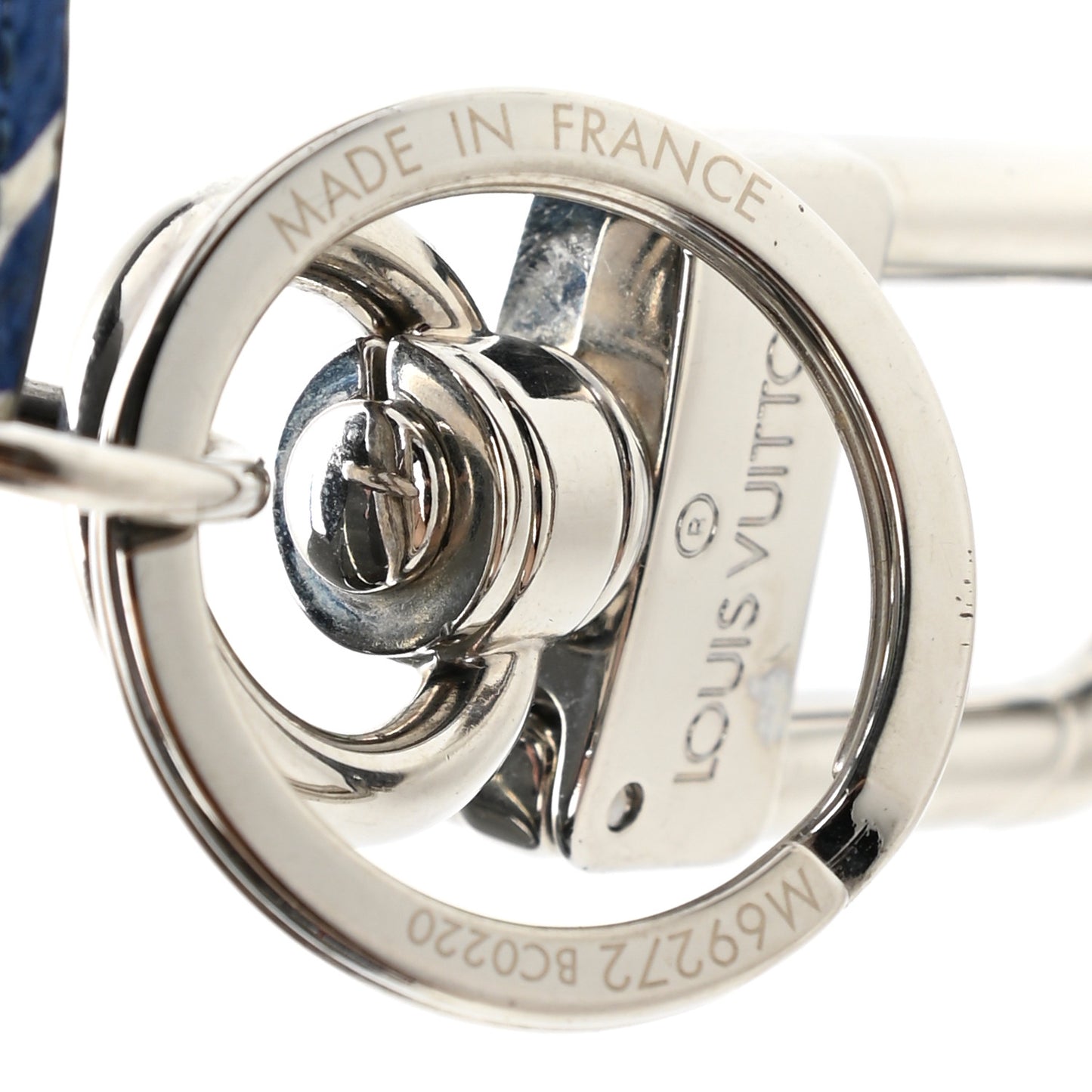 Monogram Escale Bag Charm Key Holder Blue