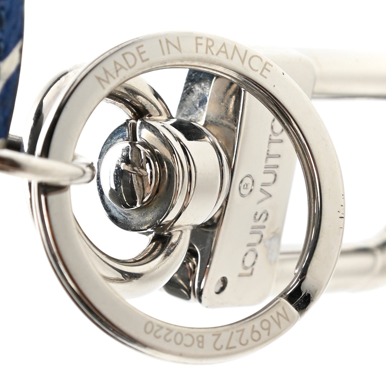 Louis Vuitton Monogram Escale Bag Charm Key Holder Blue 3 of 4