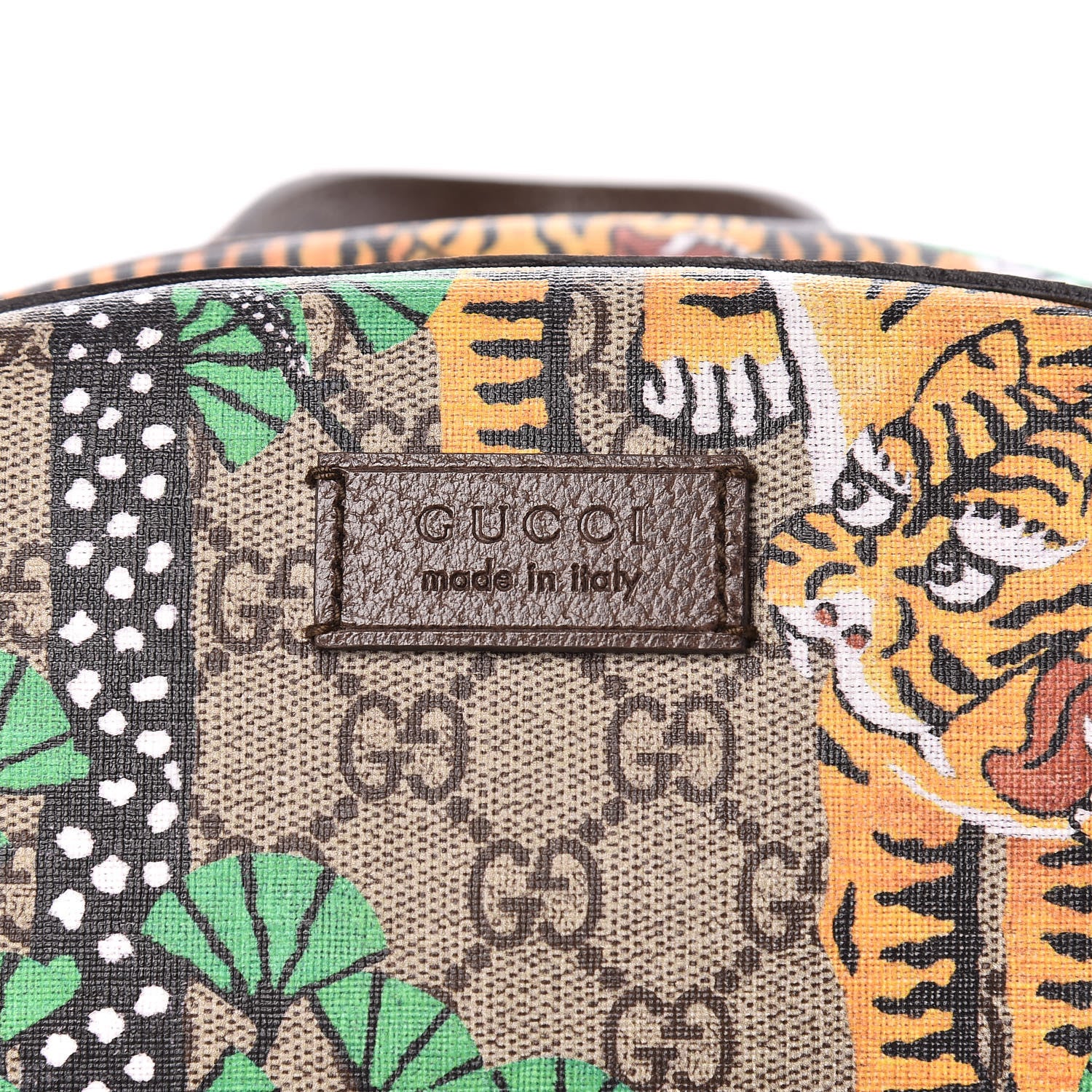 Gucci GG Supreme Monogram Bengal Web Day Backpack Beige Yard 8 of 10