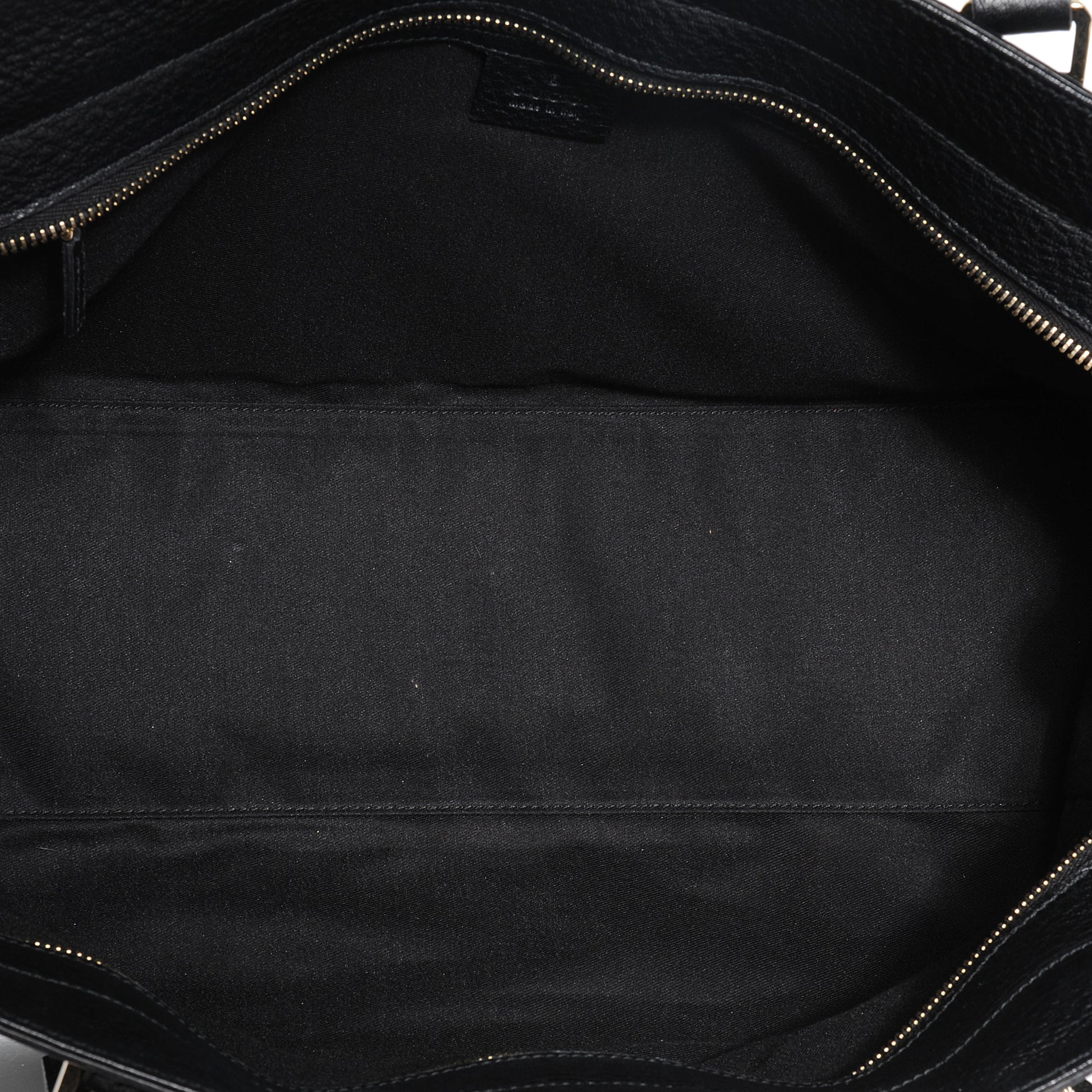 Gucci Leather Blondie Web Satchel Black 5 of 7