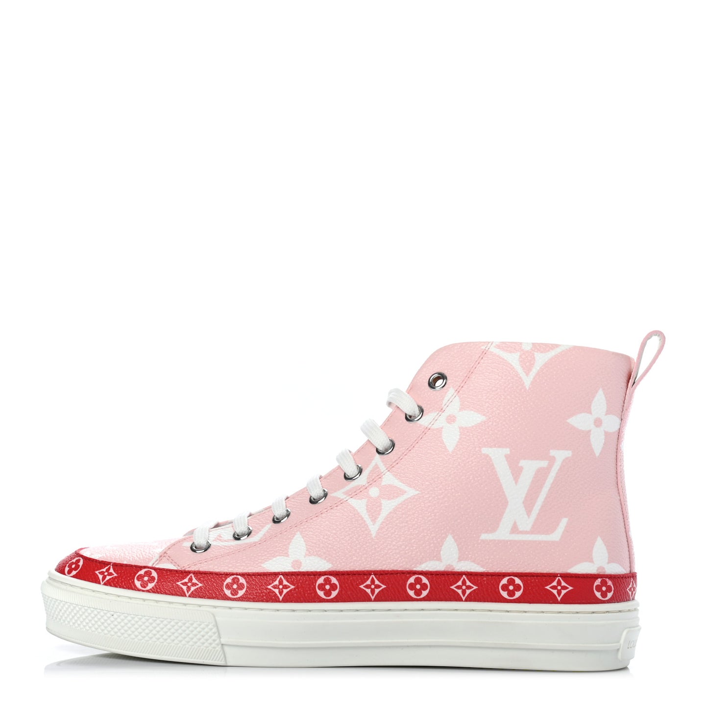 Monogram Giant Stellar Sneaker Boots 38.5 Rose Rouge