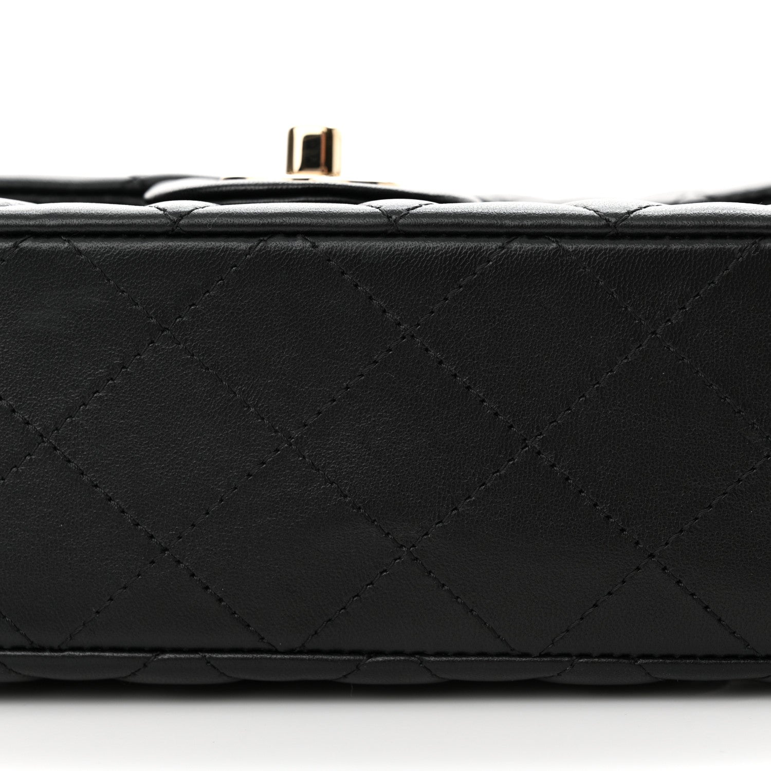 Chanel Lambskin Quilted Mini Rectangular Flap Black 11 of 12