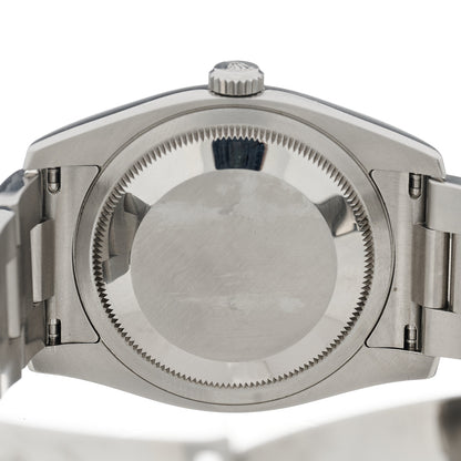 Rolex Stainless Steel 36mm Oyster Perpetual Datejust Watch Black 116200 4 of 4