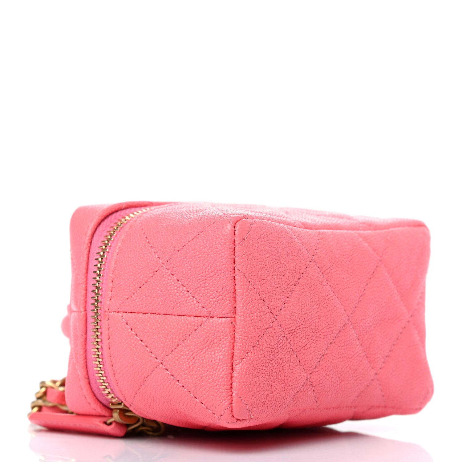 Chanel Caviar Quilted Mini Top Handle Vanity With Chain Pink 3 of 8