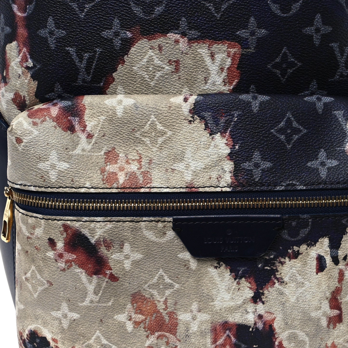 Monogram Bleach Discovery Backpack PM Ink Blue