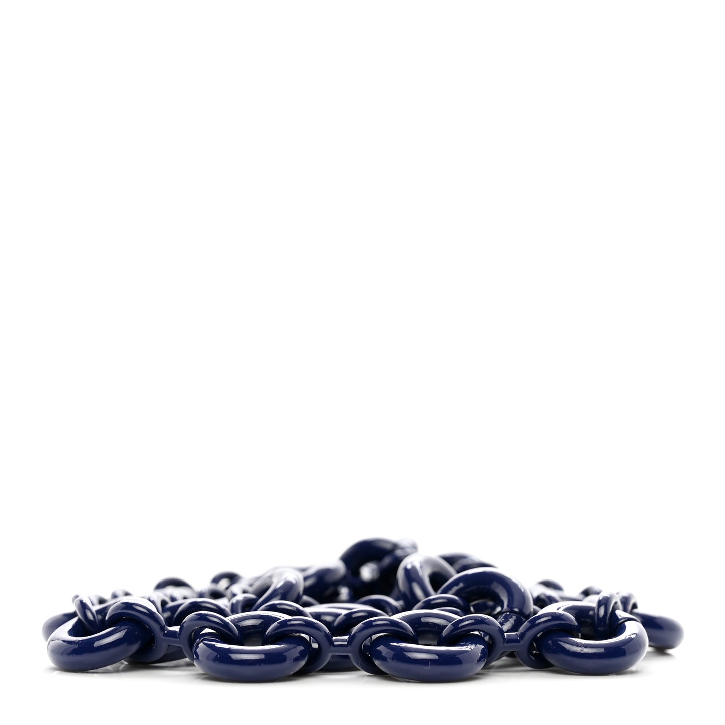 Brass Monochrome Donut Chain Shoulder Strap Deep Purple Glaze