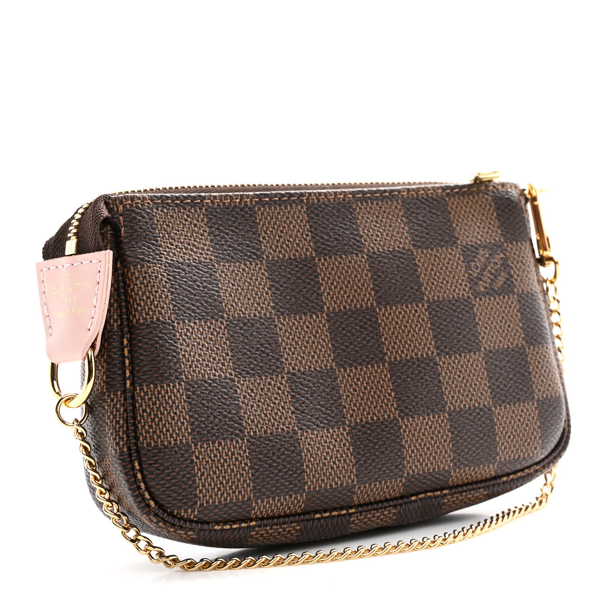 Damier Ebene 2020 Christmas Animation Big Wheel Mini Pochette Accessories Rose Ballerine