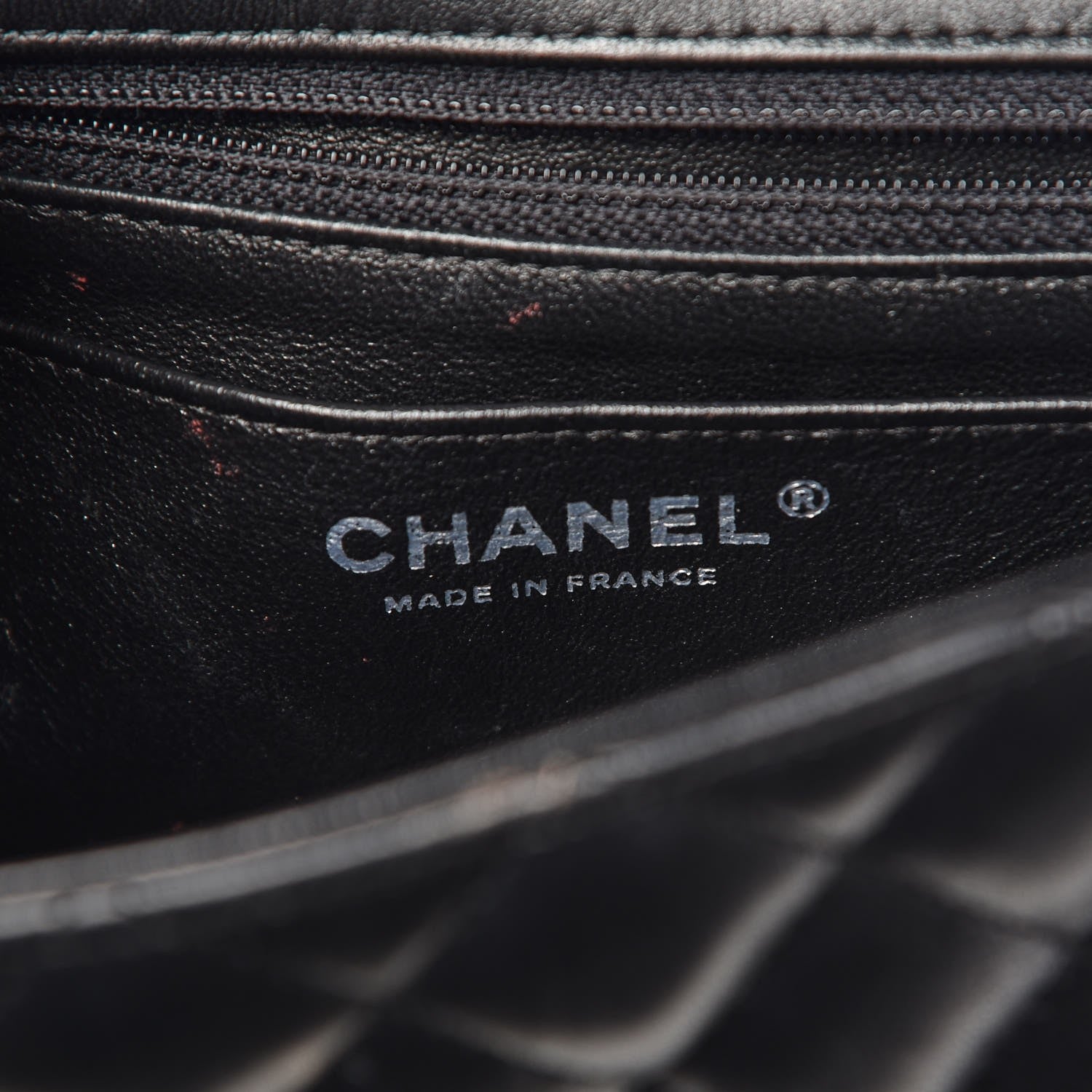 Chanel Lambskin Quilted Mini Rectangular Flap Black 6 of 9