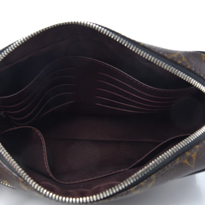 Louis Vuitton Monogram Macassar Kasai Clutch Black 5 of 6