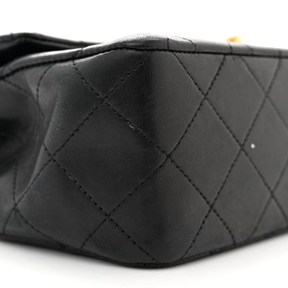 Chanel Lambskin Quilted Small Double Flap Black 9 of 14